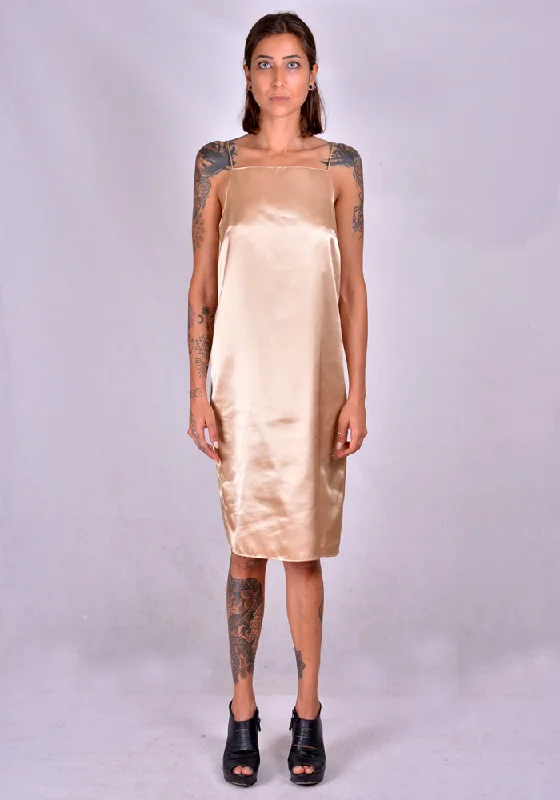 KWAIDAN EDITIONS AW20WD039W-PS SLIP DRESS NUDE