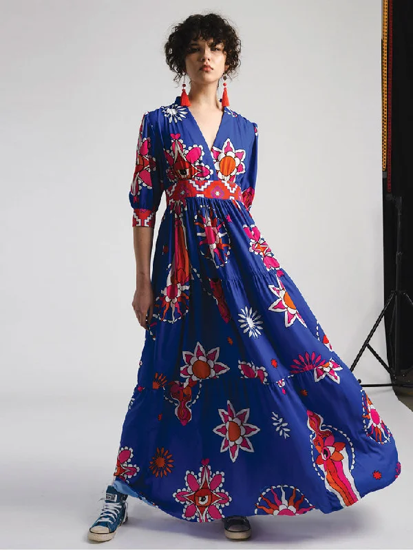 Peace + Chaos Stardust Dress Blue