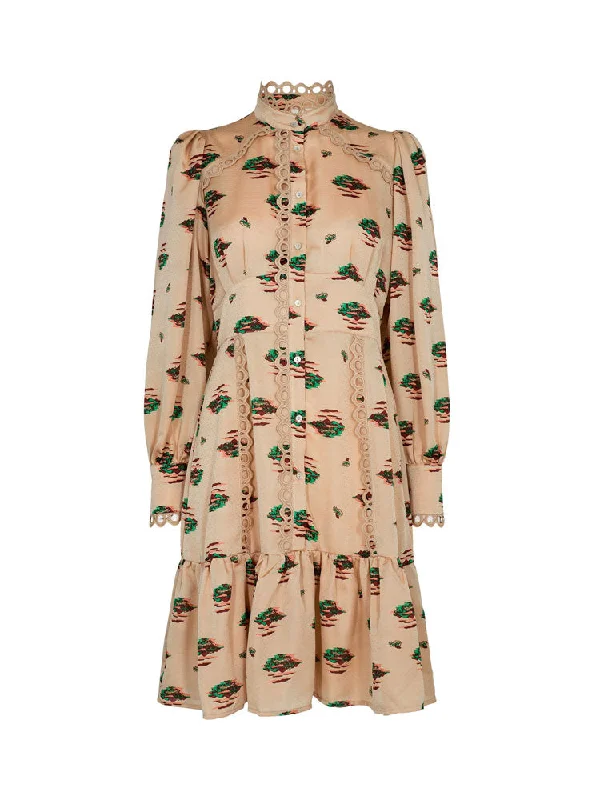 Sofie Schnoor Printed Dress Beige