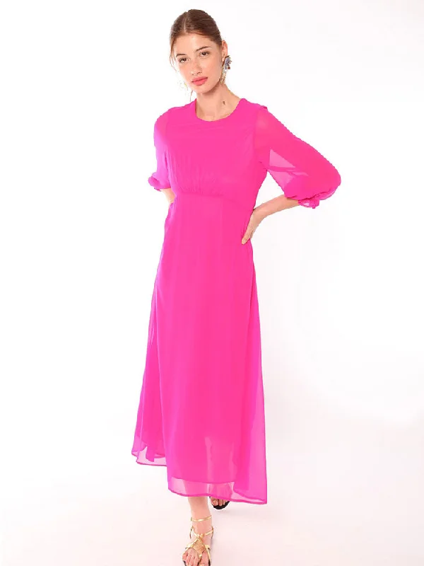 Vilagallo Kara Dress Fuchsia